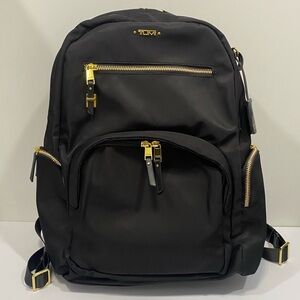 TUMI Black and Gold Men's Backpack